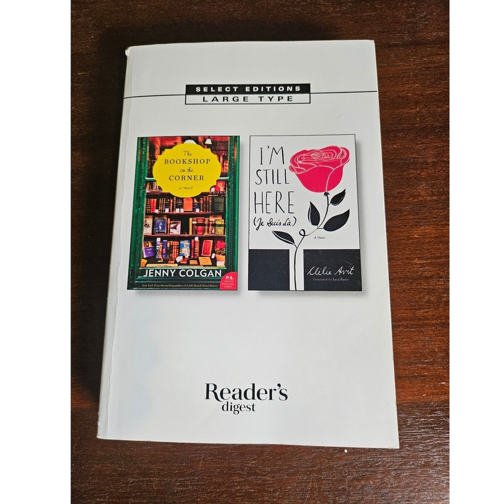 Reader's Digest Large Print 2 Books in 1 Bookshop on the corner I'm still here